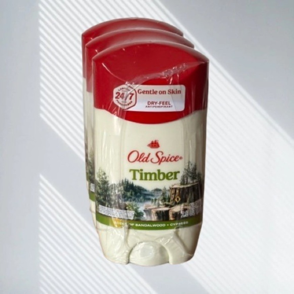 NEW 3 Pack Old Spice‎ Timber Deodorant
